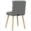 vidaXL Dining Chairs 4 pcs Dark Grey Fabric