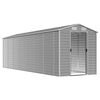 vidaXL Garden Shed Light Grey 191x640x198 cm Galvanised Steel