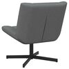 vidaXL Swivel Chair Dark Grey 63 x 75 x 76 cm Fabric