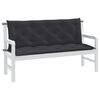 vidaXL Garden Bench Cushions 2 pcs Melange Anthracite 150x50x7 cm Fabric