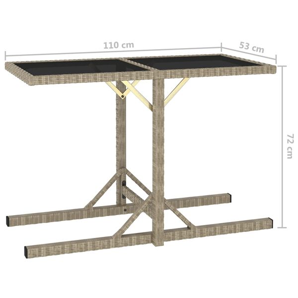 vidaXL 3 Piece Garden Dining Set Brown