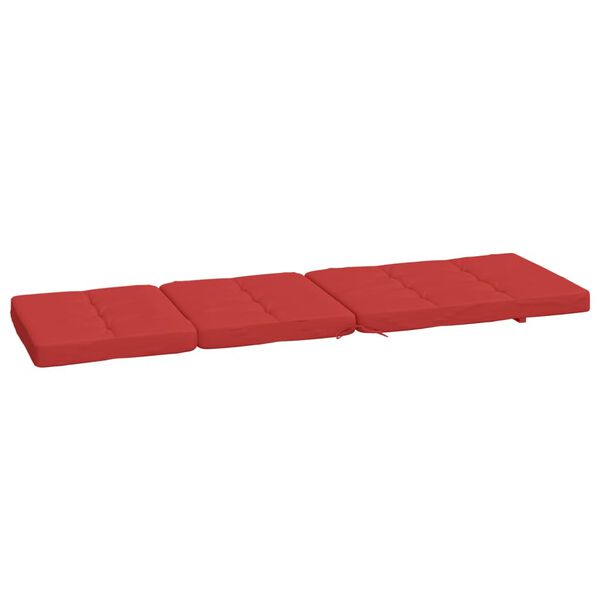 vidaXL Deck Chair Cushions 2 pcs Red Oxford Fabric
