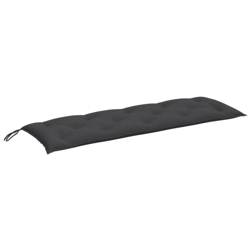 vidaXL Garden Bench Cushions 2 pcs Melange Anthracite 150x50x7 cm Fabric