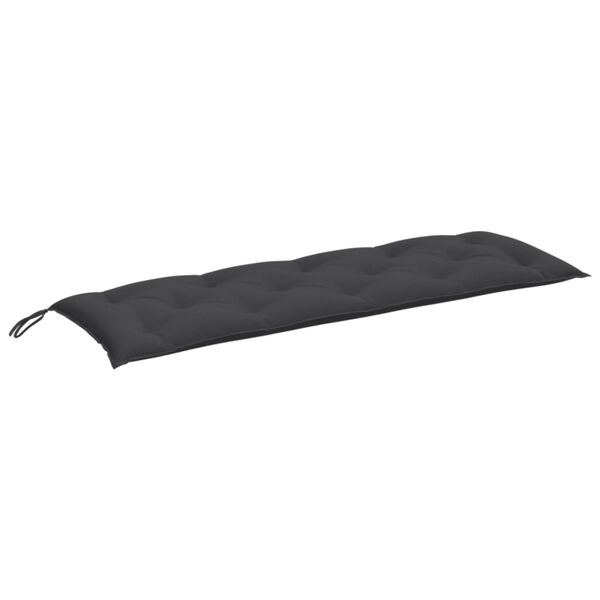 vidaXL Garden Bench Cushions 2 pcs Melange Anthracite 150x50x7 cm Fabric