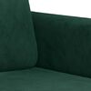 vidaXL 2-Seater Sofa Dark Green 120 cm Velvet