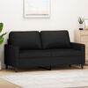 vidaXL 2-Seater Sofa Black 140 cm Velvet