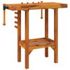 vidaXL Workbench with Vices 92x48x83 cm Solid Wood Acacia