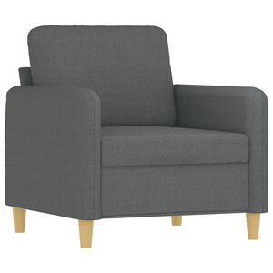 vidaXL Sofa Chair Dark Grey 60 cm Fabric