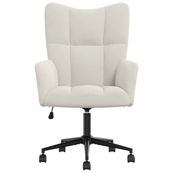 vidaXL Relaxing Chair Cream White Velvet