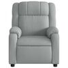 vidaXL Electric Recliner Chair Light Grey Fabric