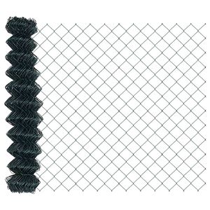vidaXL Chain Link Fence Green 10 x 1 m Steel