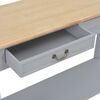 vidaXL Console Table Grey 110x35x80 cm Wood