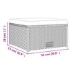 vidaXL 4 Piece Garden Lounge Set with Cushions Poly Rattan Grey