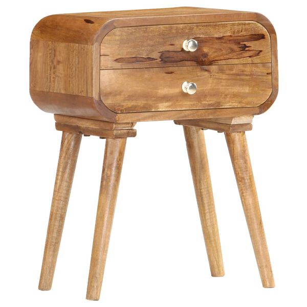 vidaXL Bedside Cabinet 43x30x58 cm Solid Mango Wood