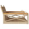 vidaXL Swing Bench Beige 63x62x40 cm Poly Rattan