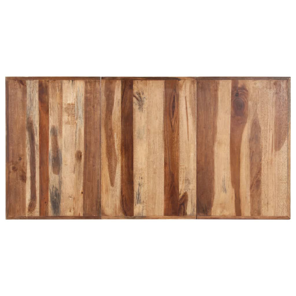 vidaXL Dining Table 160x80x75 cm Solid Wood with Honey Finish