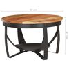 vidaXL Coffee Table Ø68x43 cm Solid Acacia Wood