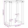 vidaXL Dining Table Legs O-Frame 50x40x73 cm Steel