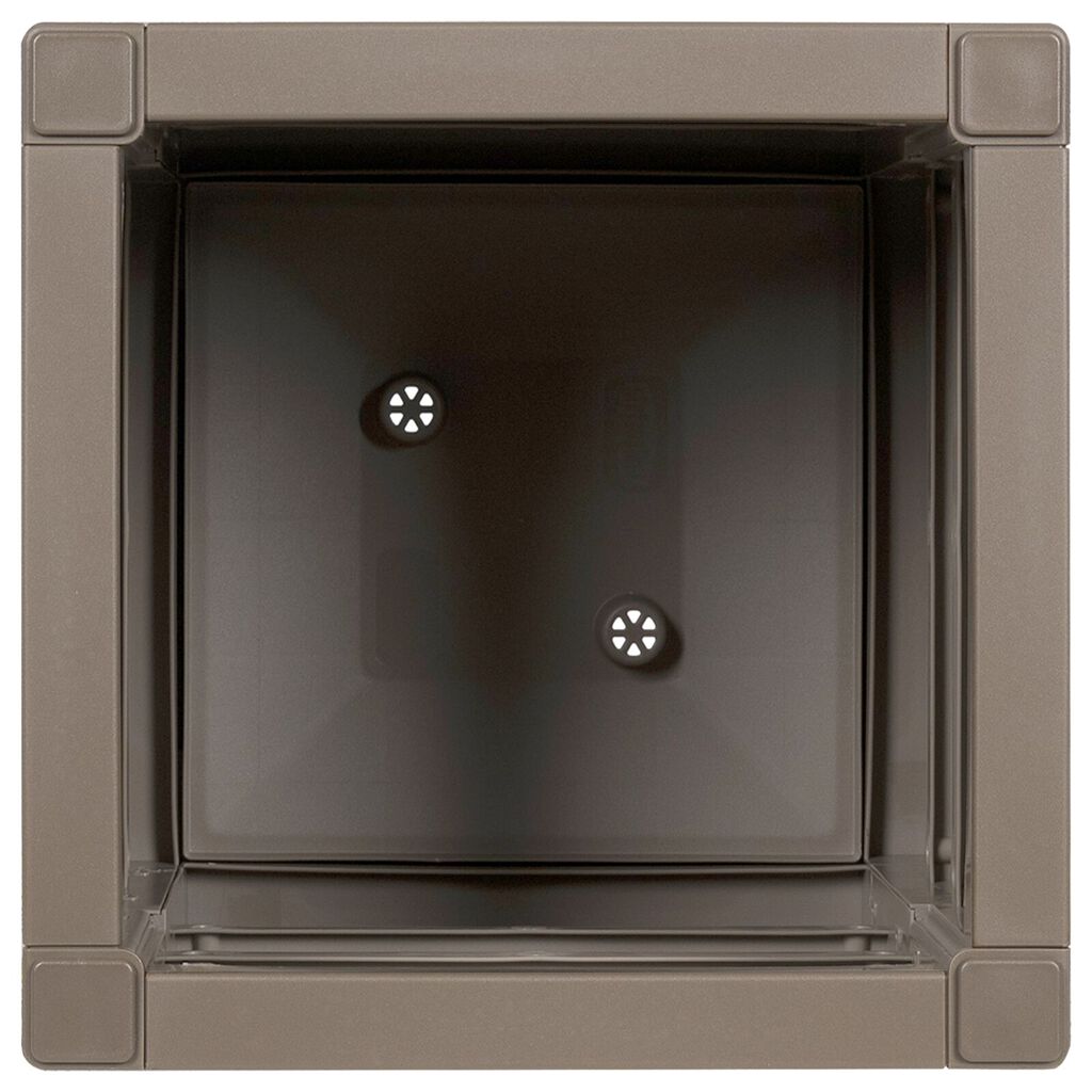 vidaXL Garden Planter Dove grey PP (polypropylene) 36 x 36 x 35 cm