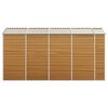 vidaXL Garden Shed Light Brown 191x385x198 cm Galvanised Steel
