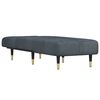 vidaXL Chaise Longue Dark Grey Velvet