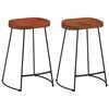 vidaXL Gavin Bar Stools 2 pcs 45x40x63 cm Solid Wood Mango