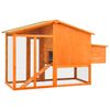 vidaXL Chicken Coop with Nest Box Solid Fir Wood