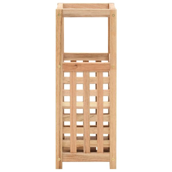 vidaXL Umbrella Stand Solid Walnut Wood 18x18x50 cm