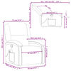 vidaXL Massage Recliner Chair Cream Real Leather