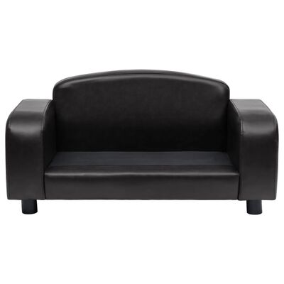 vidaXL Dog Sofa Black 80x50x40 cm Faux Leather