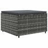 vidaXL 7 Piece Garden Lounge Set with Cushions Grey Poly Rattan