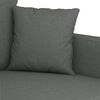vidaXL 3 Piece Sofa Set with Cushions Dark Grey Fabric