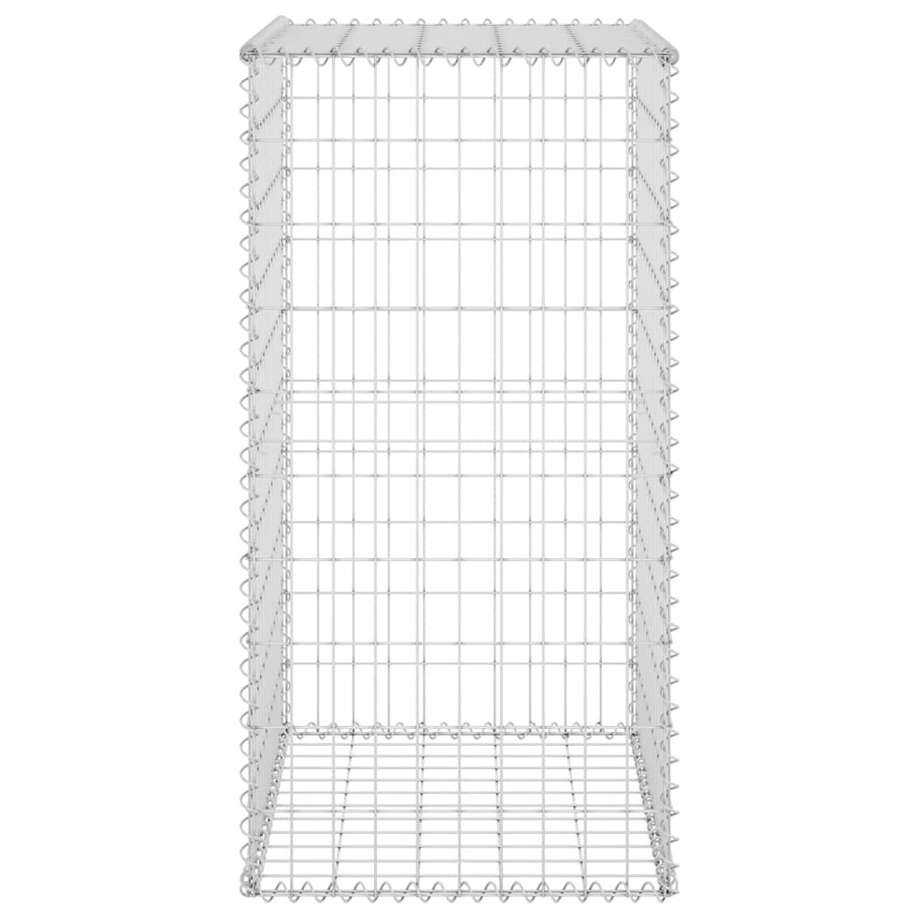 vidaXL Gabion Wall with Covers Galvanised Steel 60x50x100 cm