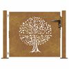 vidaXL Garden Gate 100x75 cm Corten Steel Tree Design