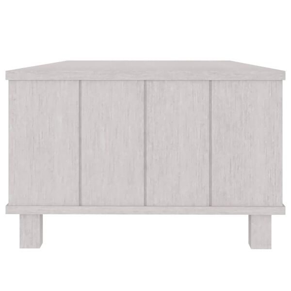 vidaXL Coffee Table HAMAR White 100x55x35 cm Solid Wood Pine
