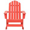 vidaXL Garden Rocking Adirondack Chair Solid Fir Wood Red