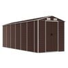 vidaXL Garden Shed Brown 191x555x198 cm Galvanised Steel