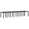vidaXL Garden Dining Set 17 pcs Anthracite Polt rattan