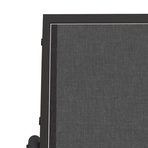 vidaXL Garden Glider Chair Black 61x76x87 cm Textilene&Steel