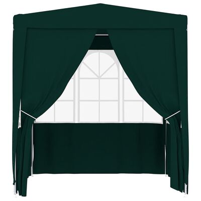 vidaXL Professional Party Tent with Side Walls 2x2 m Green 90 g/m?