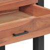 vidaXL Desk with 2 Drawers 140x40x75 cm Teak Wood