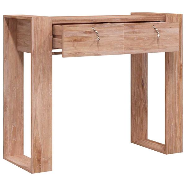 vidaXL Console Table 90x35x75 cm Solid Teak Wood