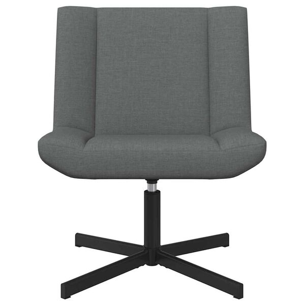 vidaXL Swivel Chair Dark Grey 63 x 75 x 76 cm Fabric