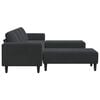 vidaXL Sofa Set Black Velvet