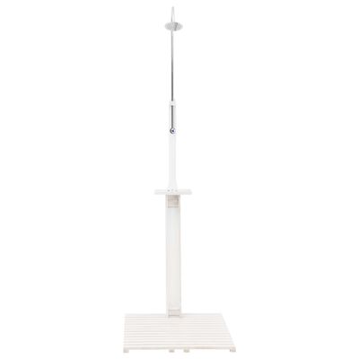 vidaXL Garden Shower White Wood