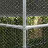 vidaXL Chicken Cage 2 pcs Silver 400 x 200 x 198.5 cm Galvanised Steel
