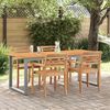 vidaXL Garden Table with U-shaped Legs 160x80x75 cm Solid Wood Acacia