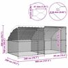 vidaXL Chicken Cage Silver 400 x 200 x 198.5 cm Galvanised steel