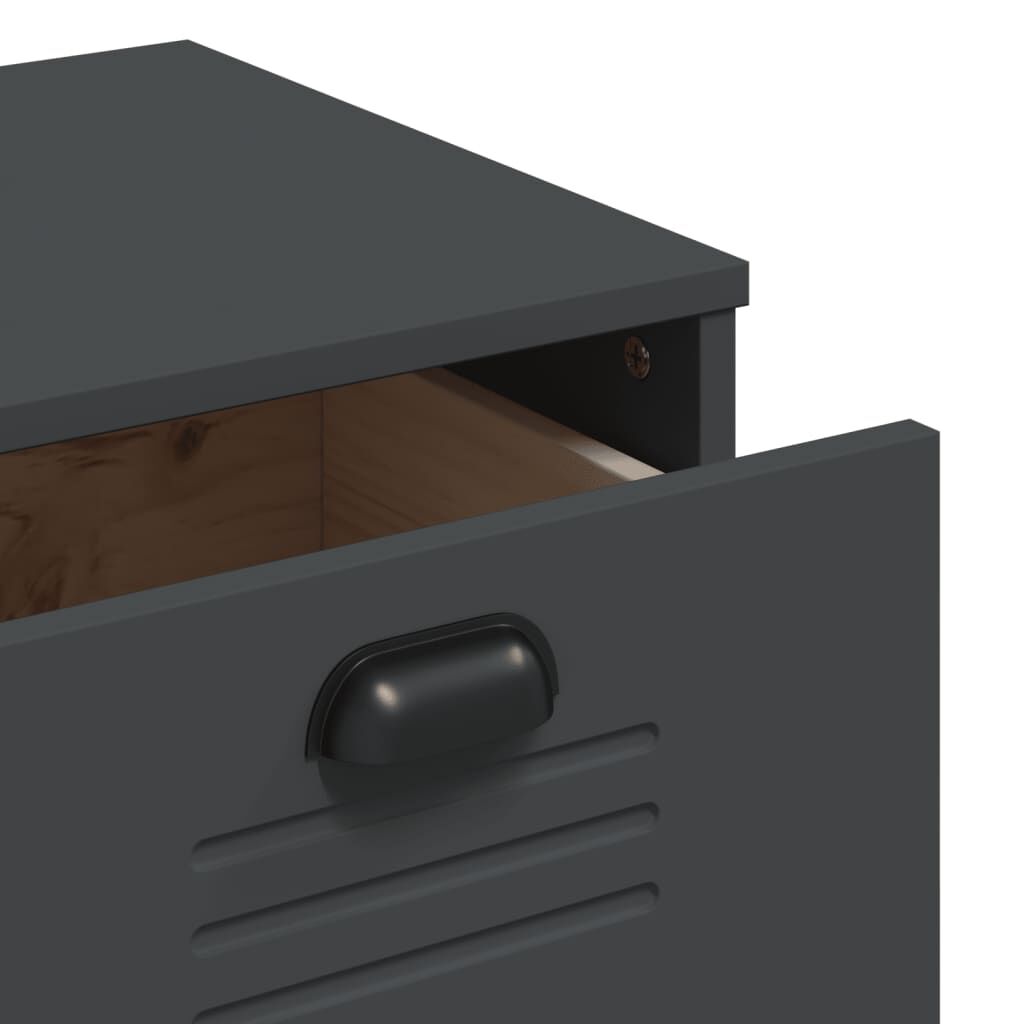 vidaXL Sideboard VIKEN Anthracite Grey 80x40x80 cm Engineered Wood