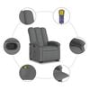 vidaXL Stand up Massage Recliner Chair Dark Grey Fabric